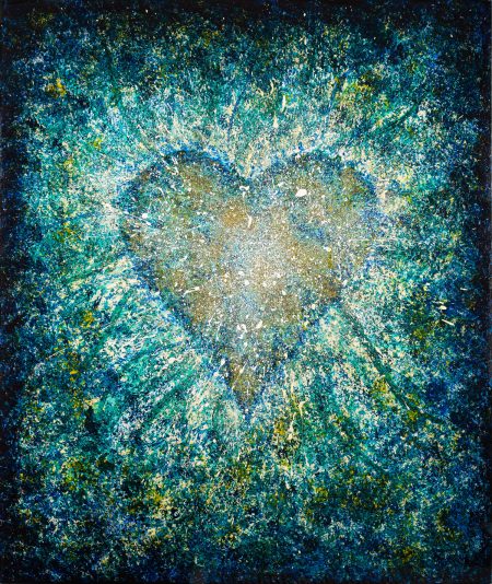 Original artwork Heart - Green